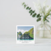 Real Estate Realtor Agent Photo QR Code Quadratische Visitenkarte (Stehend Vorderseite)