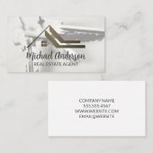 Real Estate Roof Logo | House Keys Visitenkarte (Vorne/Hinten)