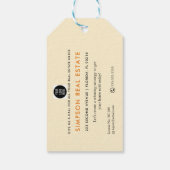 real estate slice pumpkin pie referrals geschenkanhänger (Rückseite)