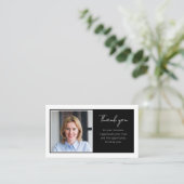 Real Estate Thank You and QR Code Review White Visitenkarte (Stehend Vorderseite)