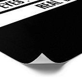 Real Eyes Realize Real Lies Saying  Poster (Ecke)