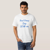 Real Finns Say SOW-na Finnischer Men-T - Shirt (Vorne ganz)