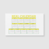 real fixed calendar magnetkarte (Vorderseite)