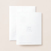 Real Foil Art Deco Einladung zur Hochzeit (Rückseite mit Umschlag)