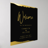 REAL FOIL Black Gold Deluxe Hochzeit Begrüßung Foliendrucke (Ablage )