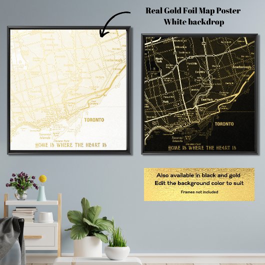 Real Foil Custom MAP GIFT Ihr City New Zuhause Gif Foliendrucke