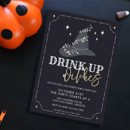Real Foil Drinup Hexen Halloween-Party laden Folien Feiertagskarte