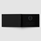 REAL FOIL Einfache Botanische Kranzhochzeit Gästebuch (Voll)