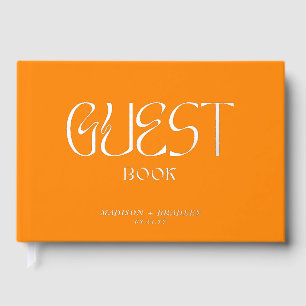Real Foil Elegante Calligraphy Script Wedding Gästebuch