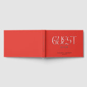 Real Foil Elegante Calligraphy Script Wedding Gästebuch (Voll)