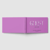 Real Foil Elegante Chic Calligraphy Script Wedding Gästebuch (Voll)