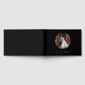 Real Foil Foto Einfache Personalisierte Schwarze H Gästebuch (Voll)