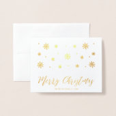 Real Foil Frohe Weihnachts Foto Grußkarte Folienkarte (Vorderseite mit Umschlag)