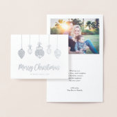Real Foil Frohe Weihnachts Foto Grußkarte Folienkarte (Anzeige)