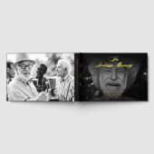 *REAL FOIL* in Love Memory Elegantes 2-Foto Gästebuch (Voll)