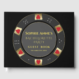 Real Foil Las Vegas Poker Chip Junggeselinnen-Absc Gästebuch
