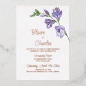 Real Foil Lavender und Einladung zur Grünen Hochze (Vorderseite)