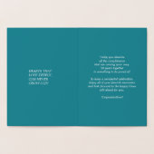 Real Foil Luxury Cards zum 30. Jubiläum Folienkarte (Innenseite)