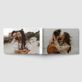 *REAL FOIL* Moderne 2-Foto-Hochzeit Gästebuch (Voll)