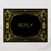 Real Foil Parco Civico-Ciani Estival Jazz UAWG Folie Einladungspostkarte (Vorderseite)