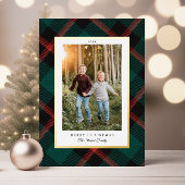 Real Foil Red Green Karierte Weihnachten