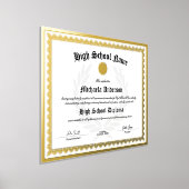 REAL FOIL Replik High School Graduate Certificate Foliendrucke (Ablage )