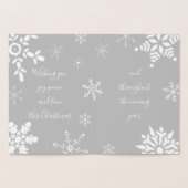 Real Foil Silver Snowflake Folienkarte (Innenseite)