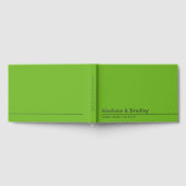Real Foil Simple Modern Silver Script Wedding Gästebuch (Voll)