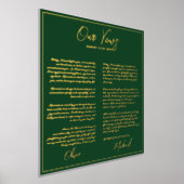 Real Foil Unsere WEDDING VOWS Neugier Mr. Foil P. Foliendrucke (Ablage )