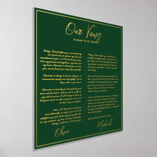 Real Foil Unsere WEDDING VOWS Neugier Mr. Foil P. Foliendrucke (Ablage )