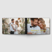 Real Foil Wedding Foto Personalisierte Namen Gästebuch (Voll)