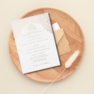 Real Folie Masjid Wording Muslim Hochzeit Folieneinladung