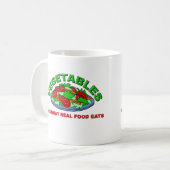 Real Food isst Funny Mug Kaffeetasse (Vorderseite Links)