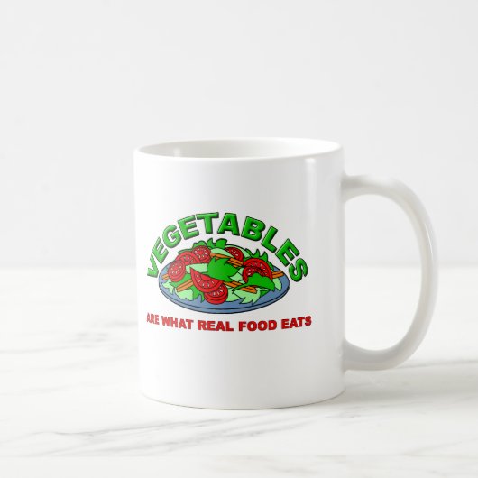 Real Food isst Funny Mug Kaffeetasse (Rechts)