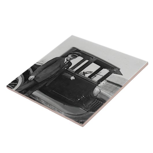 Real Foto Antiker Wagen Fliese (Seite)