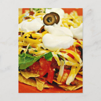 Real Foto Mexicanisches Taco Salat Food Postkarte
