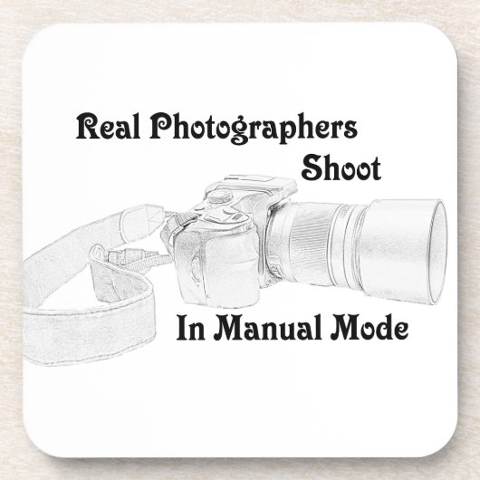 Real Fotografen Getränkeuntersetzer (Vorderseite)