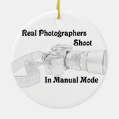 Real Fotografen Keramik Ornament (Hinten)