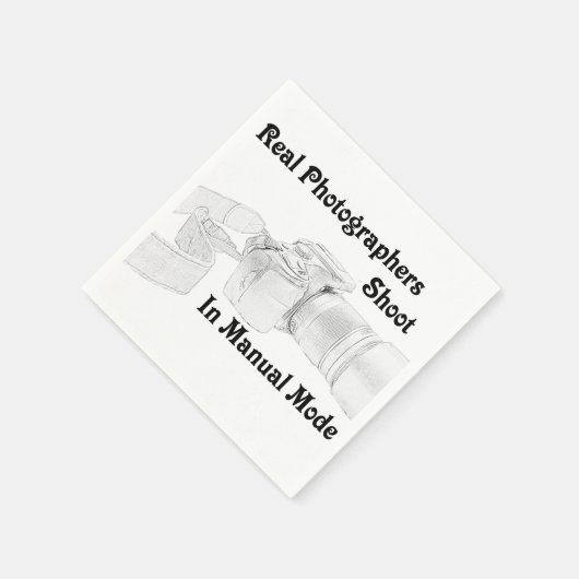 Real Fotografen Serviette (Ecke)