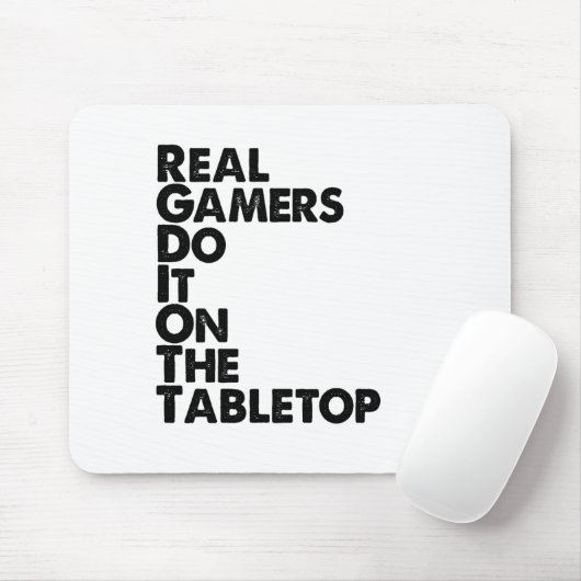 Real Gamers Black Mousepad (Mit Mouse)
