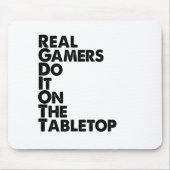 Real Gamers Black Mousepad (Vorne)