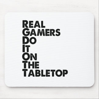 Real Gamers Black Mousepad