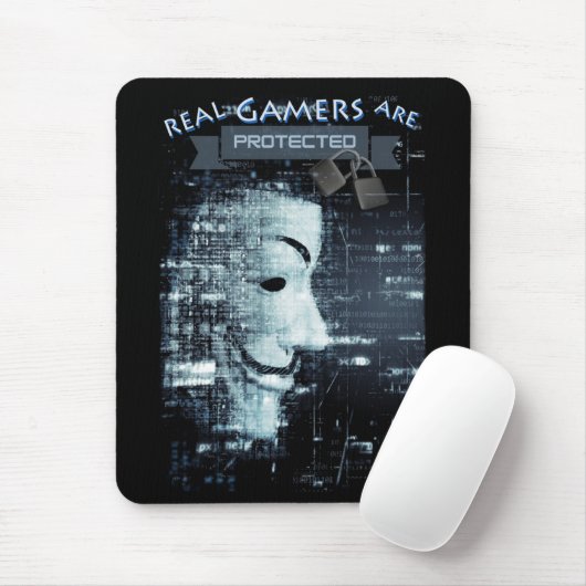 Real Gamers sind geschützt Mousepad (Mit Mouse)