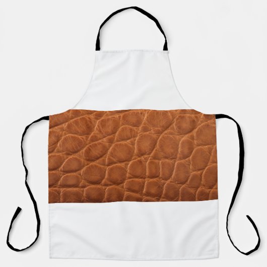Real genuine tan brown alligator leather texture, schürze (Vorderseite)