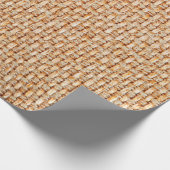 Real gestrickte Gewebe aus synthetischen Chemiefas Geschenkpapier (Ecke)