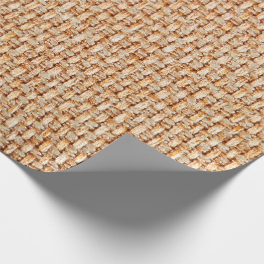 Real gestrickte Gewebe aus synthetischen Chemiefas Geschenkpapier (Ecke)