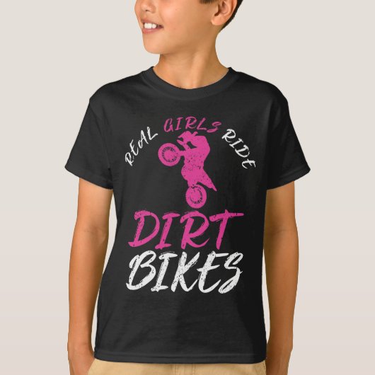 Real Girde Ride Dirt Bikes Motorrad Motocross T-Shirt (Vorderseite)