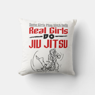 Real Girls Do Jiu Jitsu BJJ Jiujitsu Women Kissen