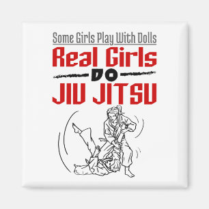 Real Girls Do Jiu Jitsu BJJ Jiujitsu Women Magnet