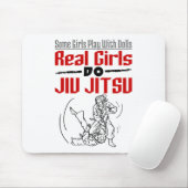 Real Girls Do Jiu Jitsu BJJ Jiujitsu Women Mousepad (Mit Mouse)